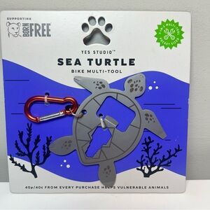 Sea Turtle Bike Multi-Tool - Gray and Red